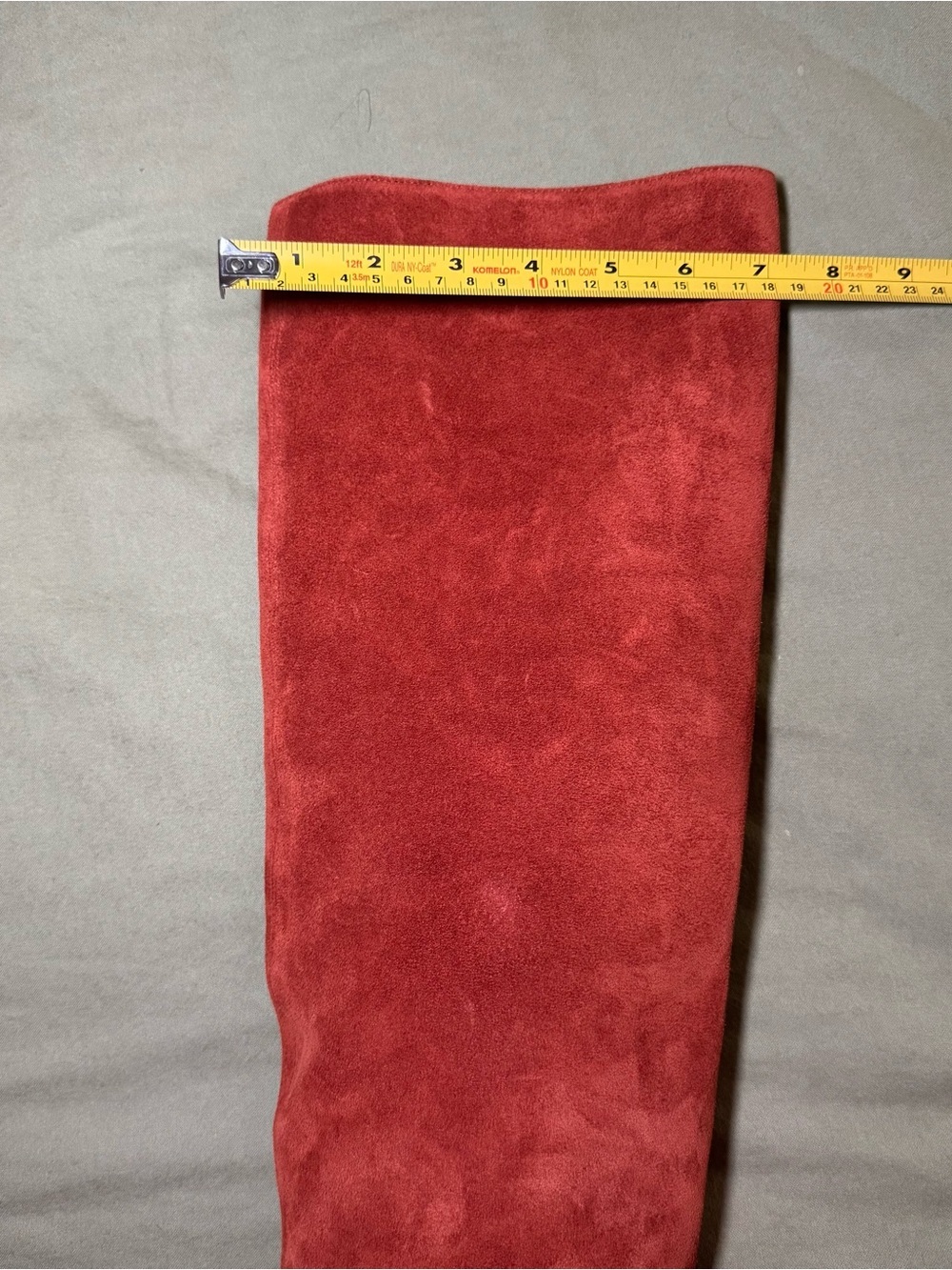 New Staud Wally 100% Suede Knee High Boots Auburn Size EU 37.5 US 7.5 $495 - Picture 10 of 12